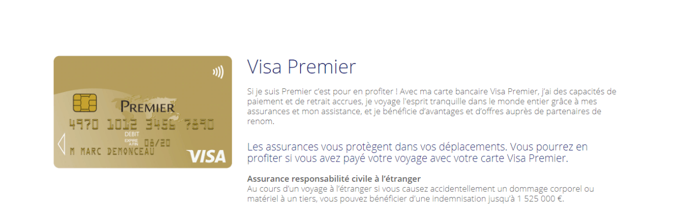 Carte Visa Premier Lcl Assurance Annulation Voyage
