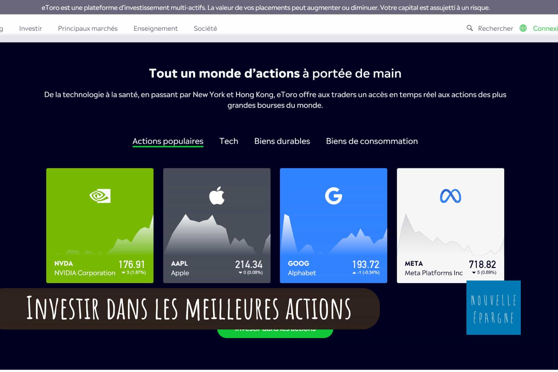 Investir dans les meilleures actions