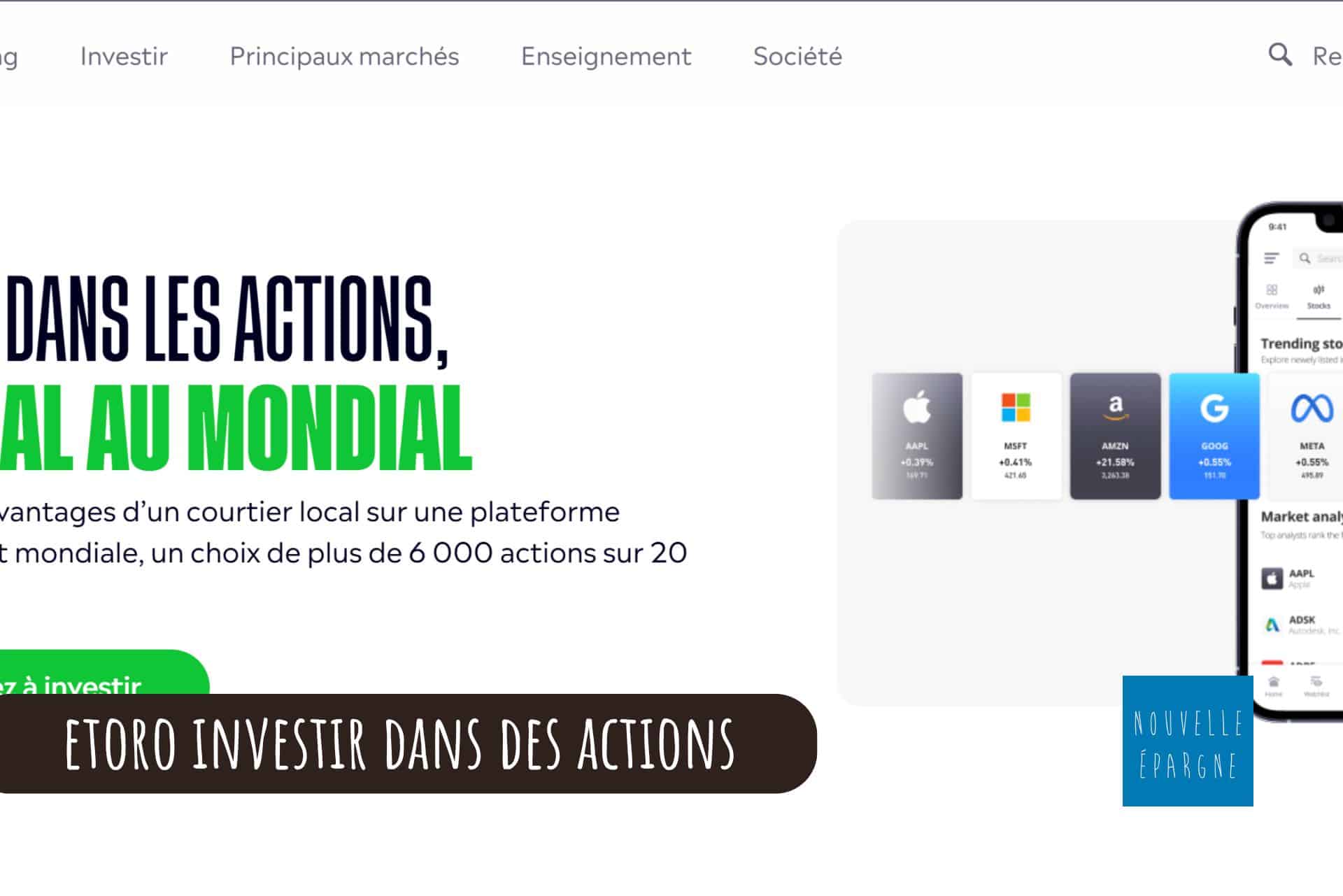 etoro investir dans des actions