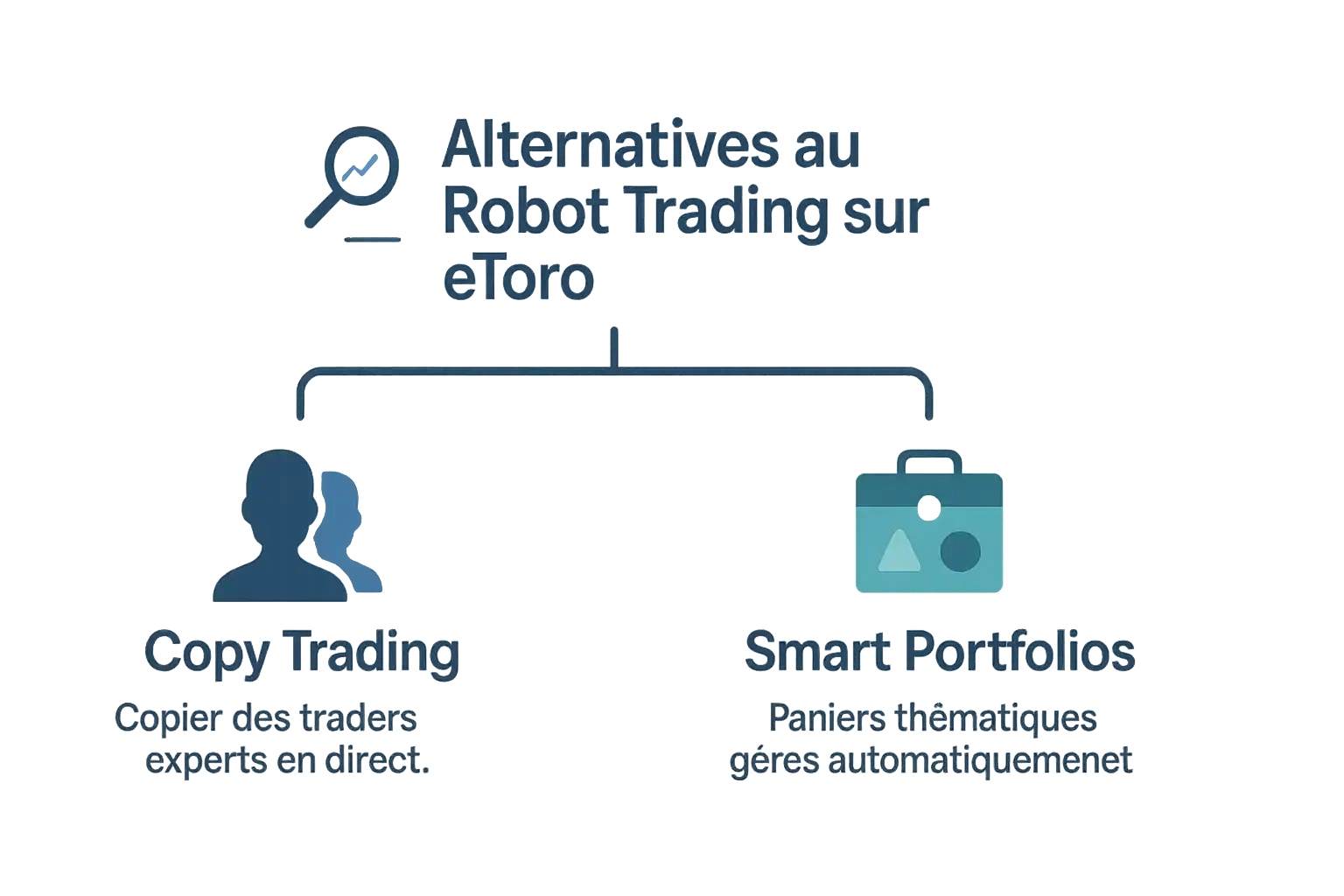 Comparaison Copy Trading vs Smart Portfolios
