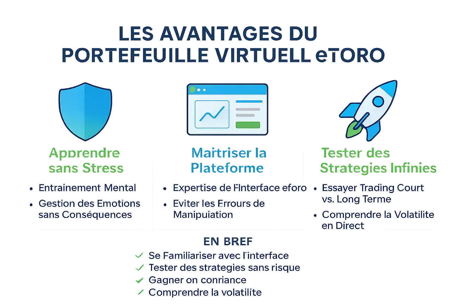 Avantages du portefeuille virtuel eToro