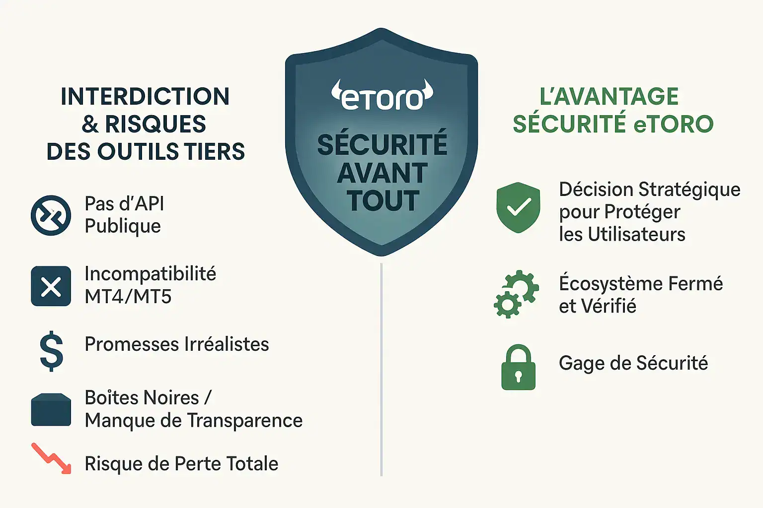 Pourquoi eToro interdit les robots de trading externes