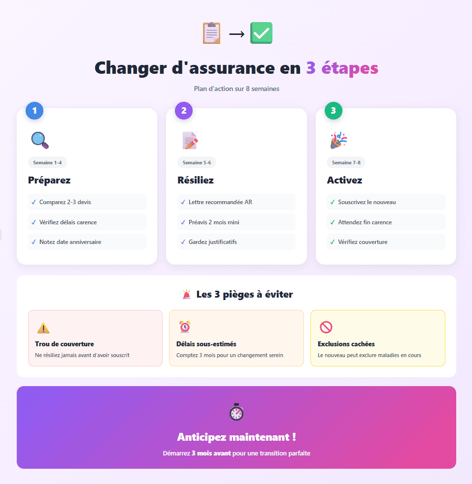 changer d'assurance chat en 3 étapes