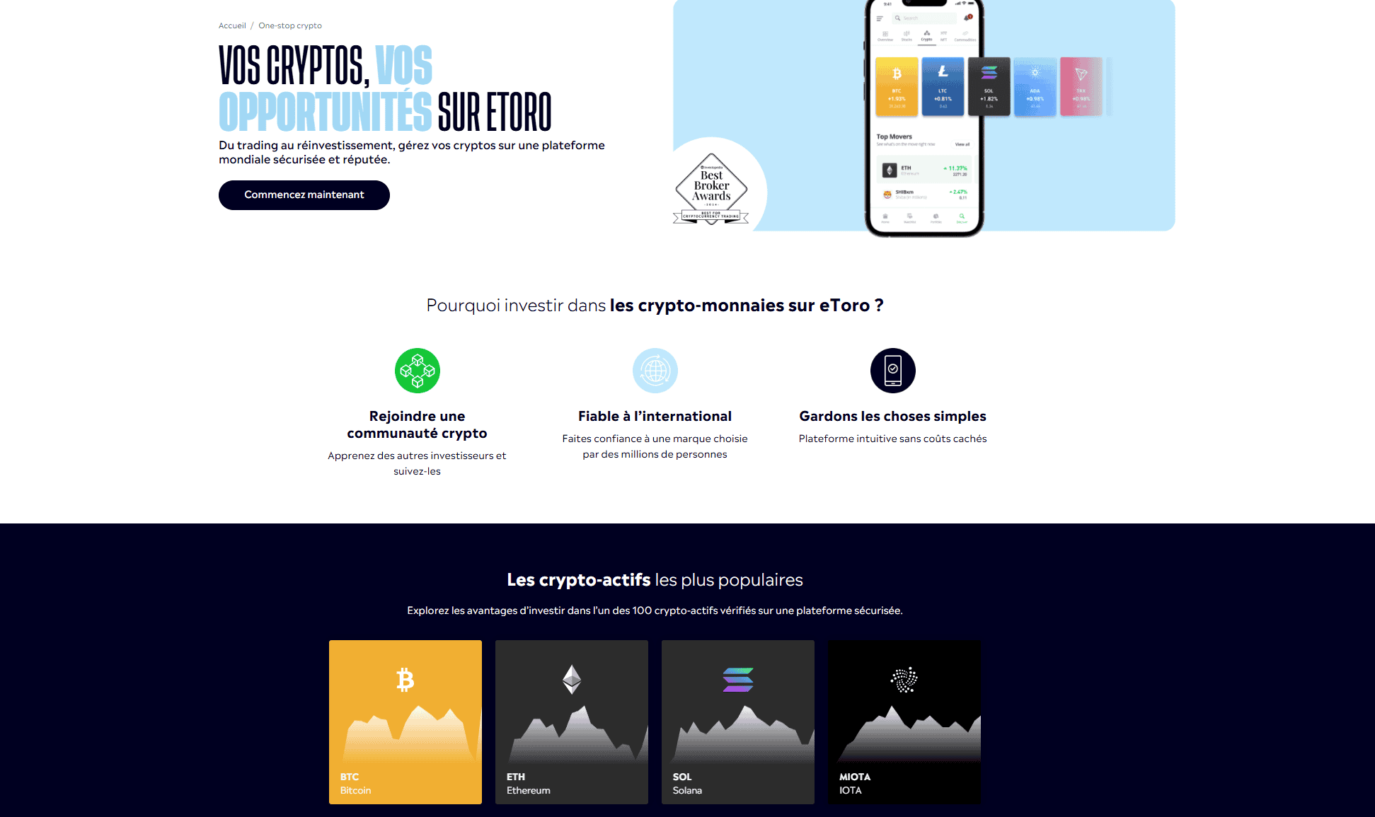 eToro crypto pourquoi investir avec