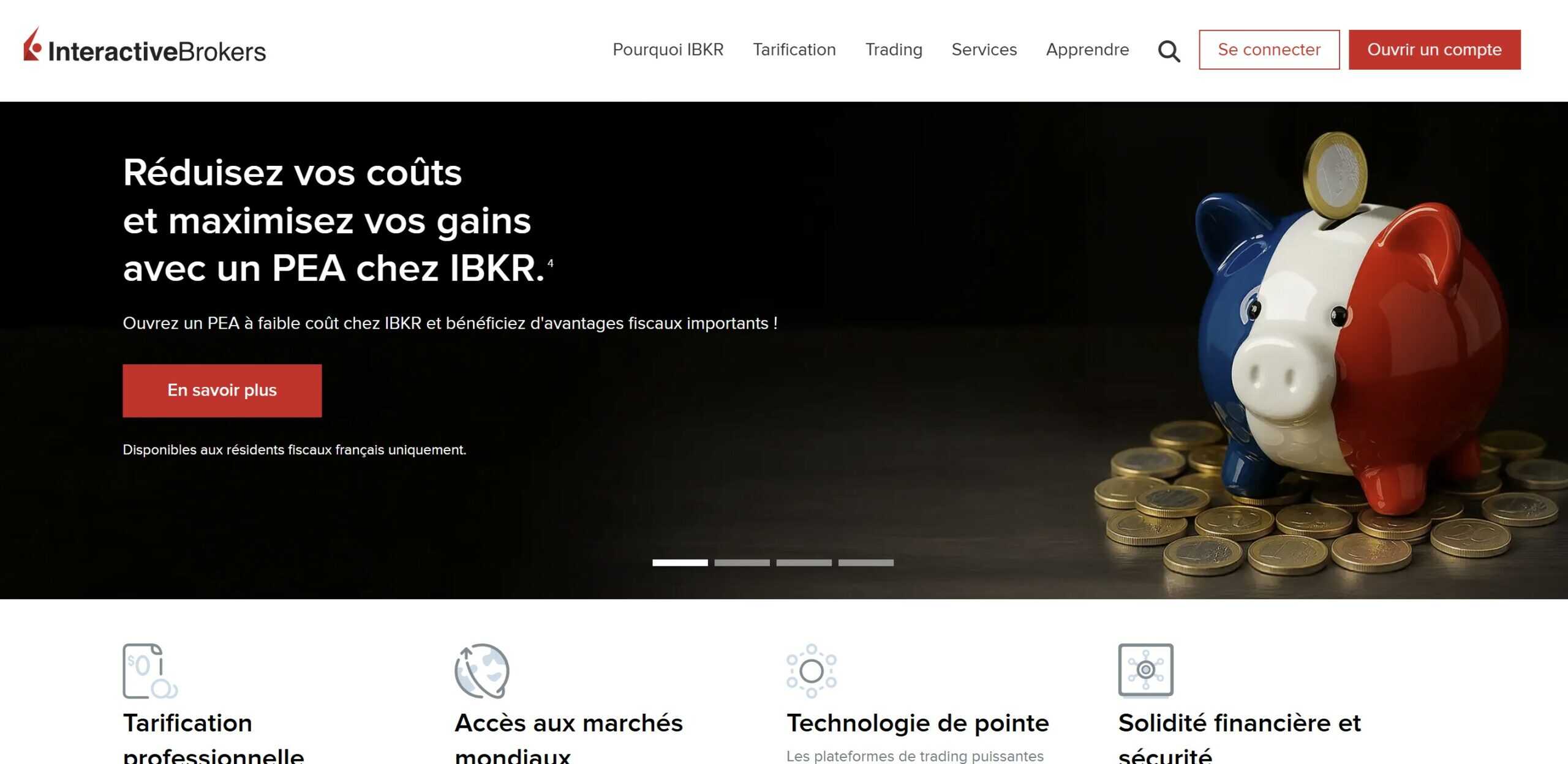 Interactive broker home page site