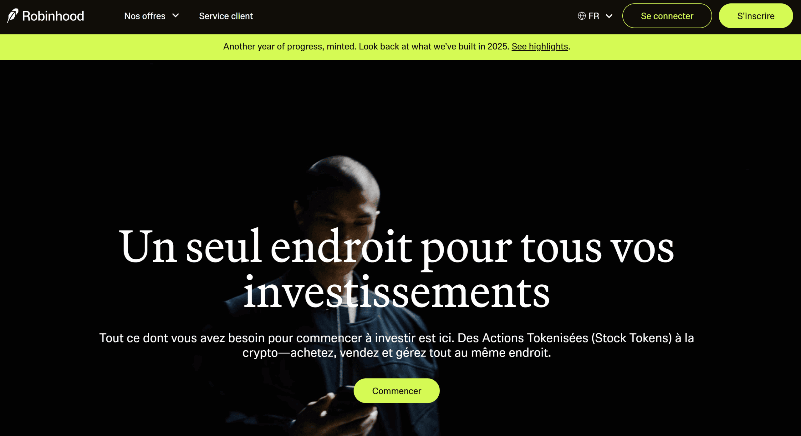 Robinhood Fr investir en bourse