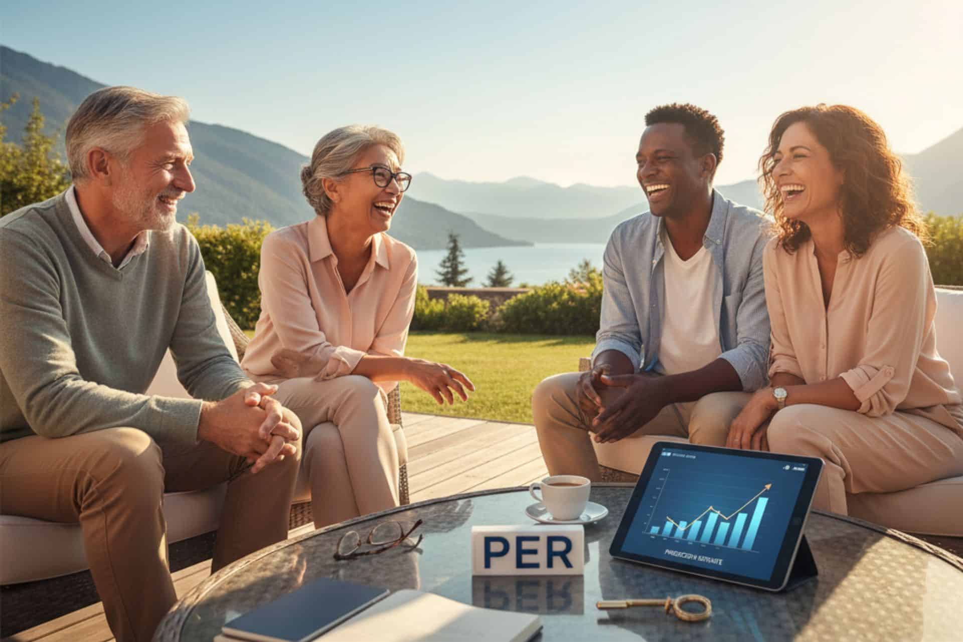 4 personnes à la retraite qui ont un PER