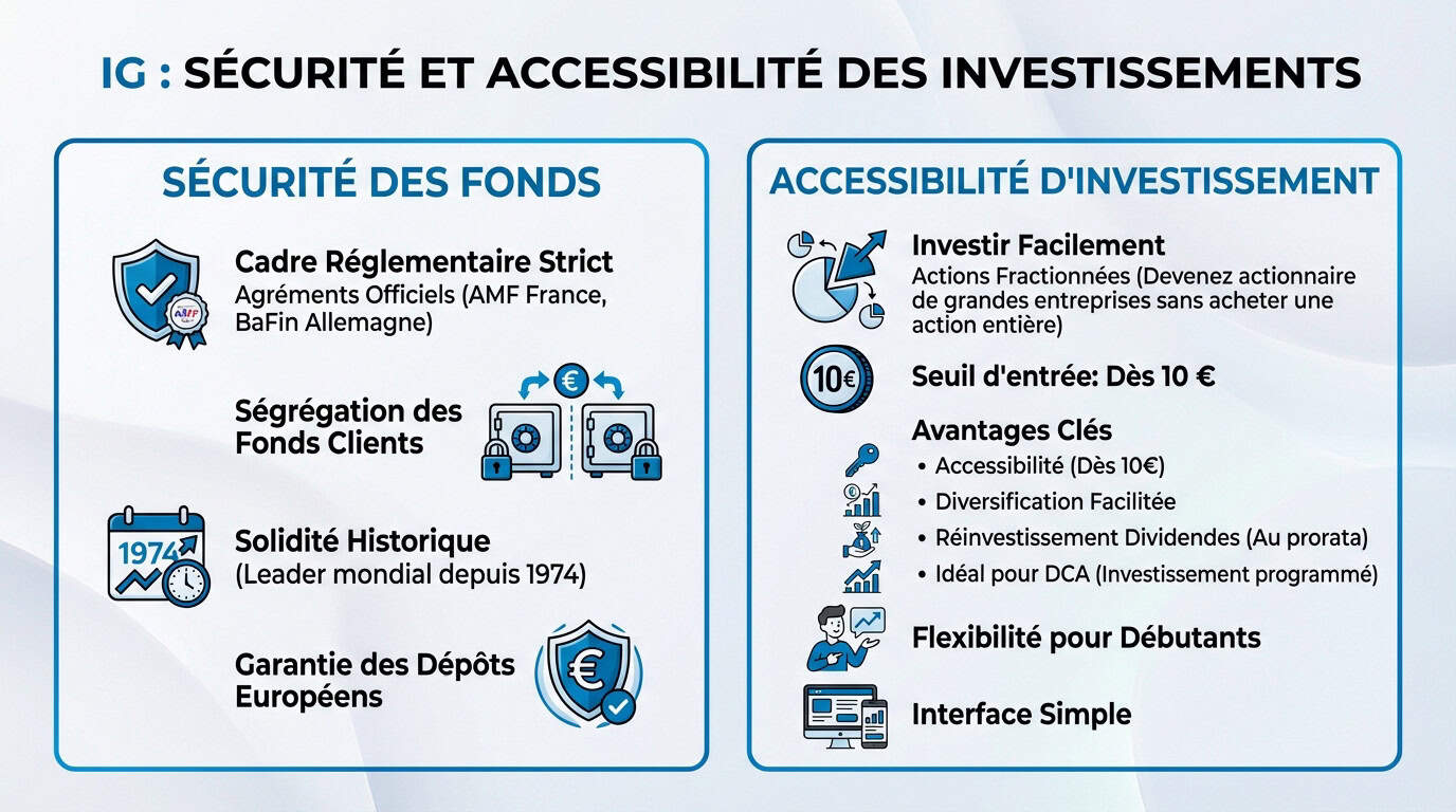 Sécurité des investissements et régulation chez le courtier IG