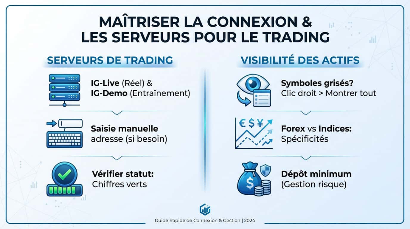 Configuration des serveurs de trading IG sur MetaTrader 4