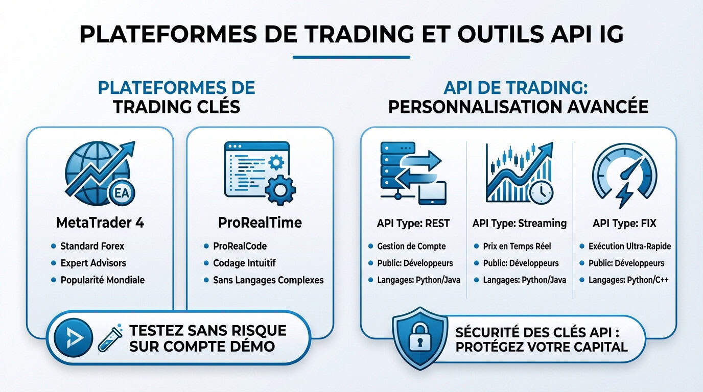 Interfaces de trading algorithmique et API chez IG