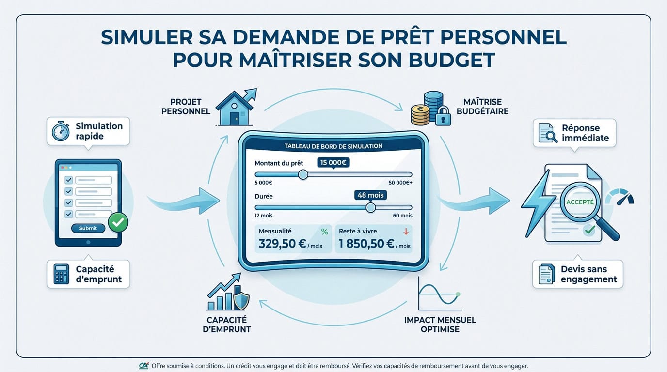 Simulation de prêt personnel en ligne pour une gestion budgétaire optimale