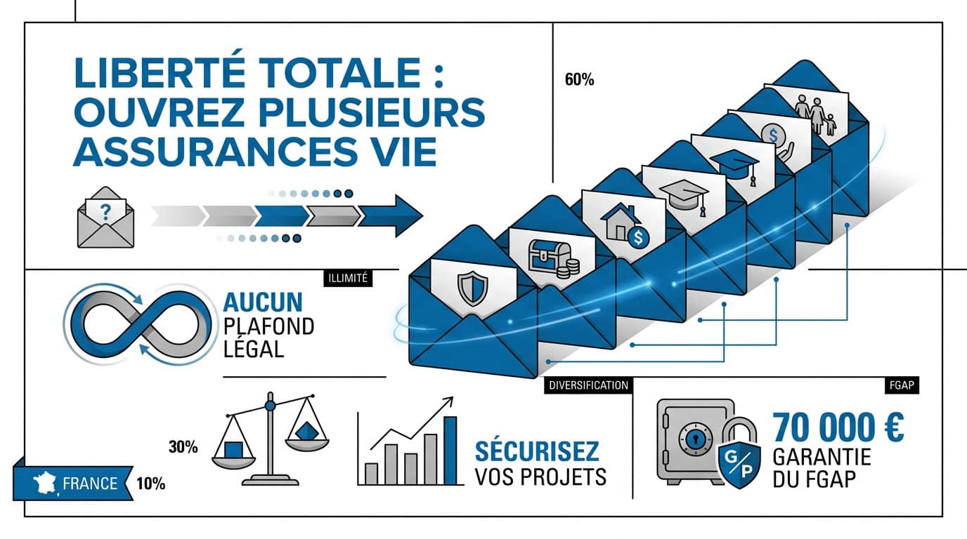 Plusieurs contrats d'assurance vie pour une meilleure diversification financière