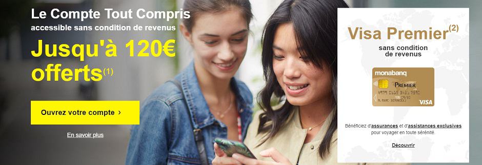 Screenshot offre Monabanq