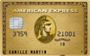 Image carte bancaire American Express Gold Fortuneo taille mini