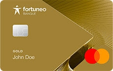 Image carte bancaire Mastercard Gold Fortuneo
