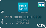Image carte bancaire Visa Classic Hello bank!