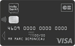 Image carte bancaire Visa Hello Prime Hello bank!