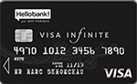 Image carte bancaire Visa Infinite Hello bank!