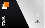 Carte bancaire visa premium Orange Bank taille mini