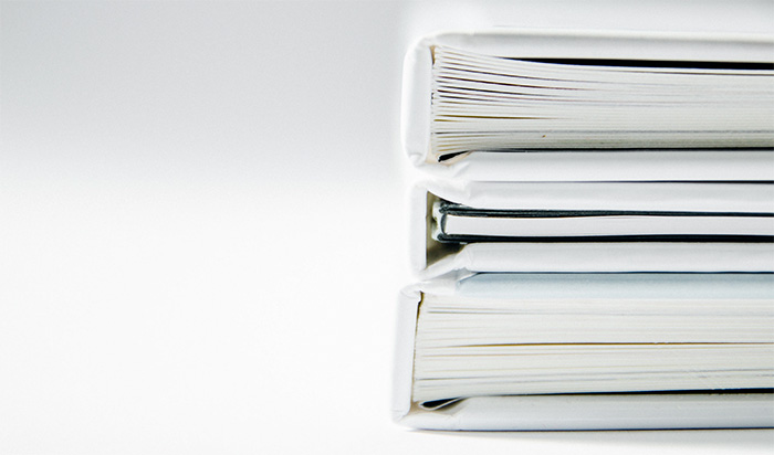 Visuel de de documents sur fond blanc