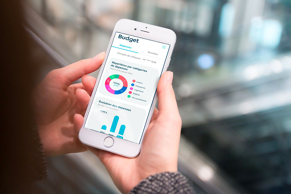 photo de l'application sur smartphone Hello bank!