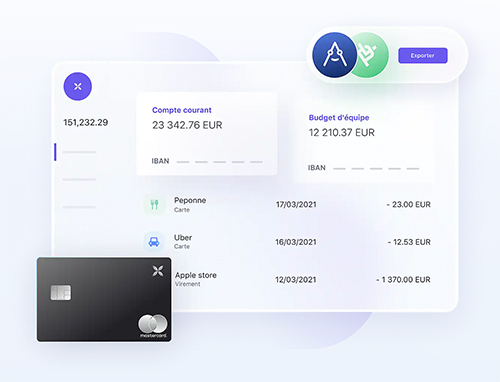 Visuel de l'application Qonto pour les associations