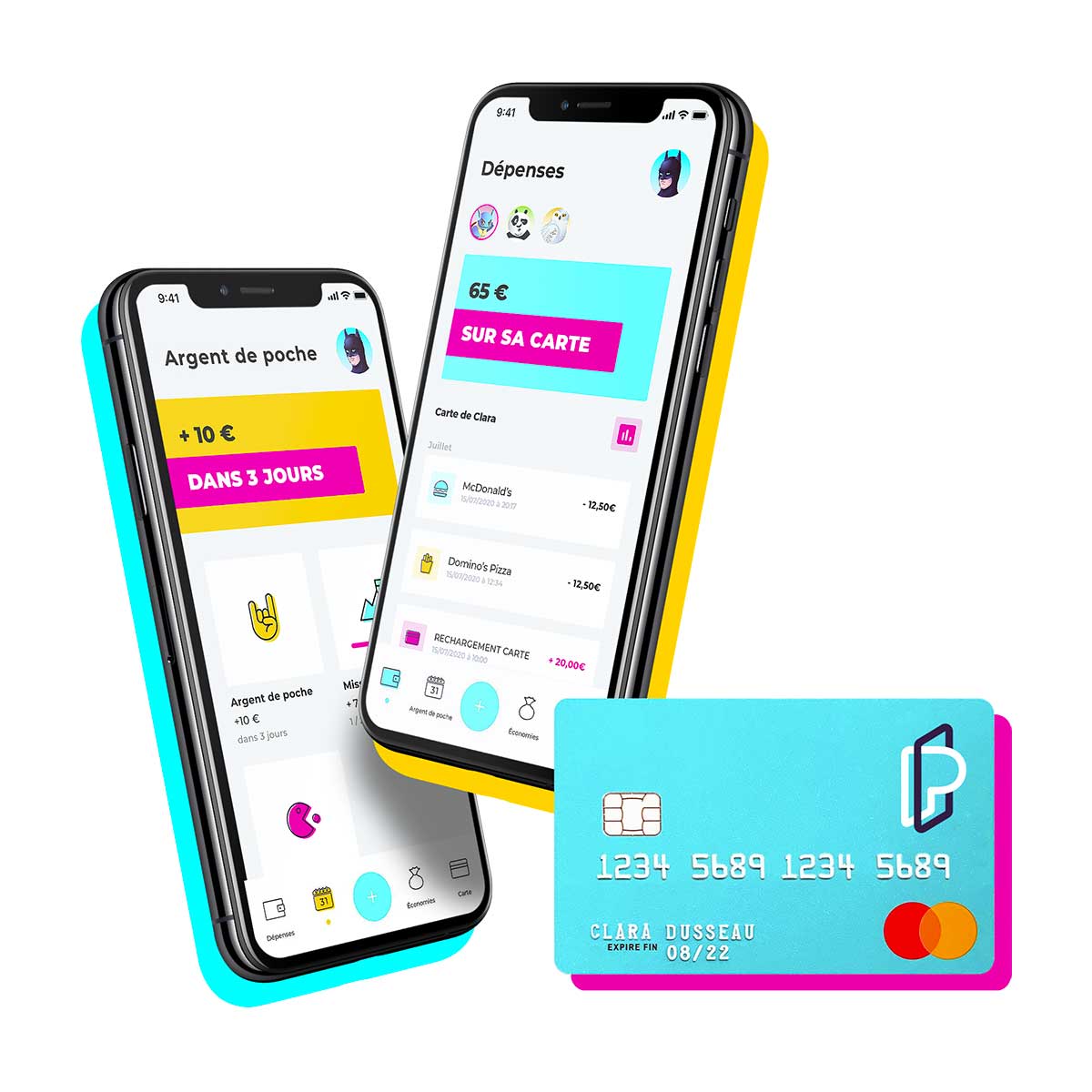 Application et carte bancaire Pixpay