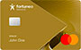 Carte bancaire matercard gold Fortuneo taille mini